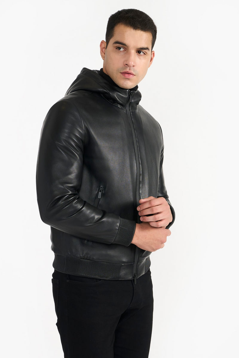 Black Edwin Leather Jacket