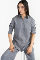 ANDREA GREY WOMEN'S WOVEN TOP