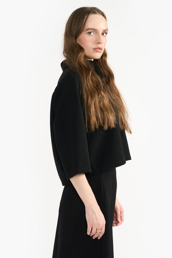 Black Mina Top Woven Shirt