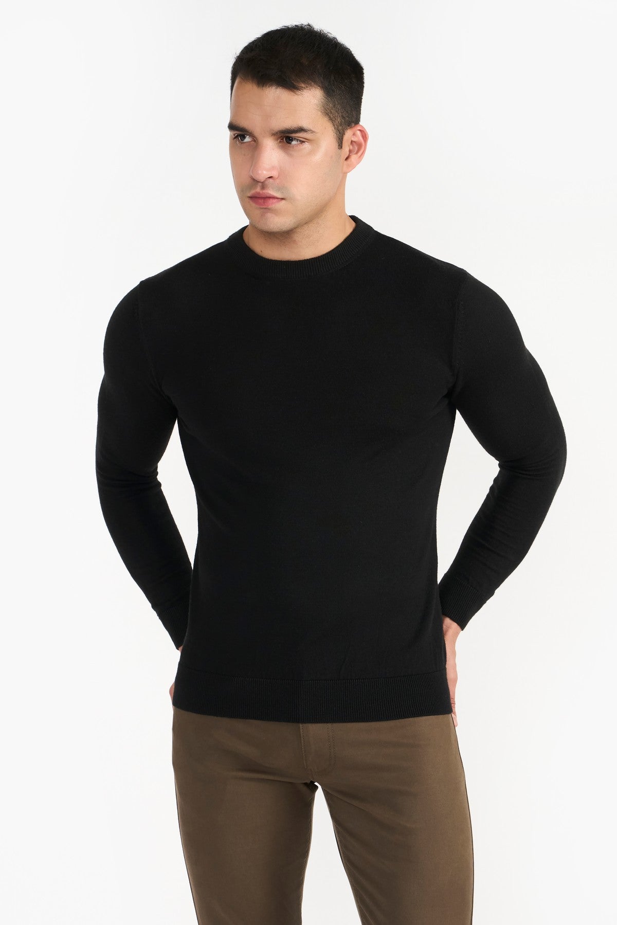 DRAKE BLACK MEN'S SWEATER