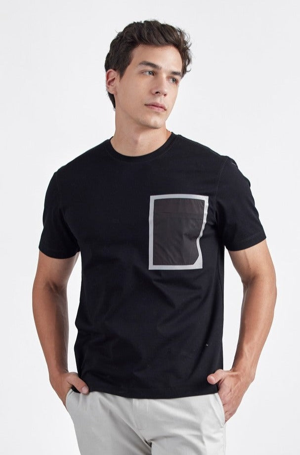ZAID BLACK MEN'S T-SHIRT