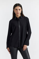 MIHOKO BLACK WOMEN'S SHIRT