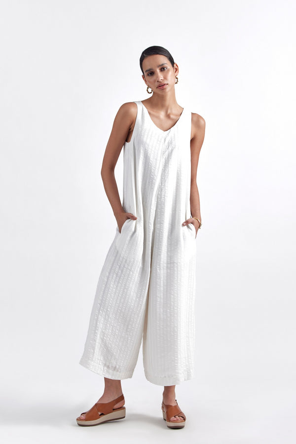 EMALINE WHITE WOMEN'S JUMPSUIT