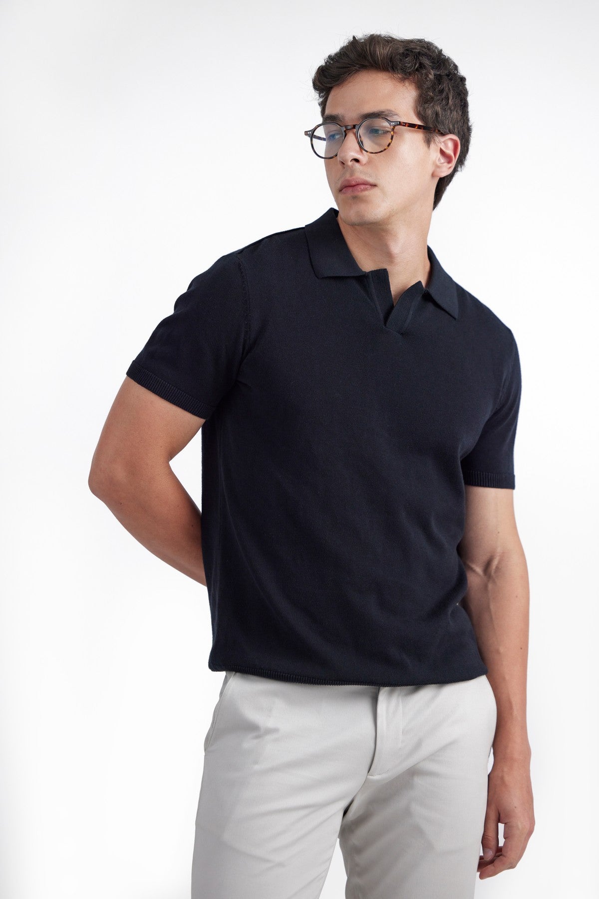 JAQUE BLACK MEN'S T-SHIRT