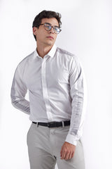 JOSS GREY STRIPED MEN'S SHIRT