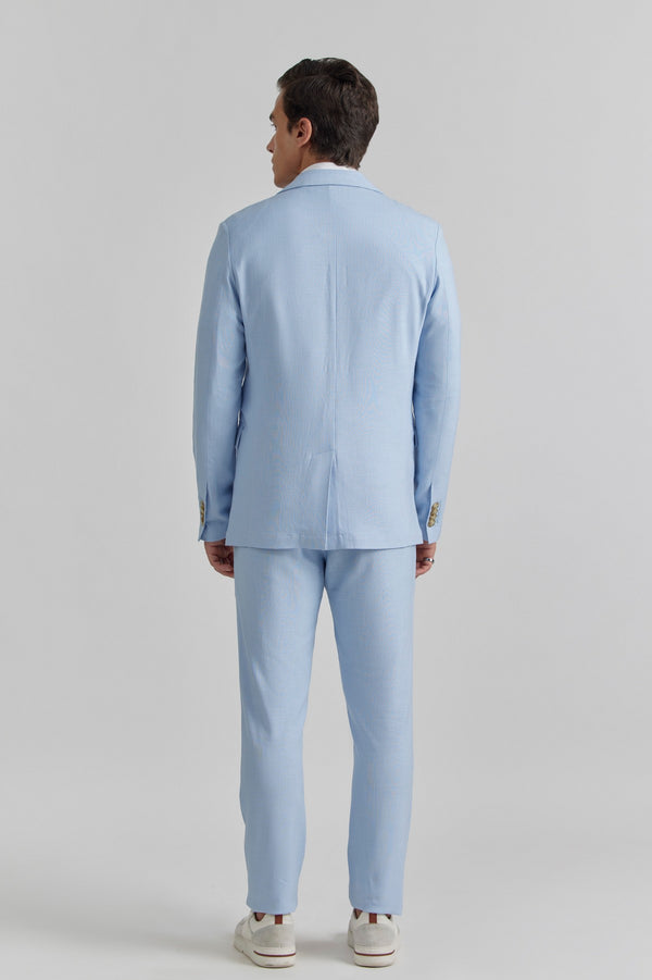 Light Blue Lupin Pant Viscose Trouser