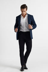 CARLISLE NAVY MEN'S COTTON BLAZER