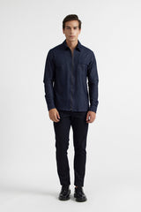 MALCOLM NAVY MEN'S SHIRT