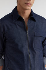 MALCOLM NAVY MEN'S SHIRT