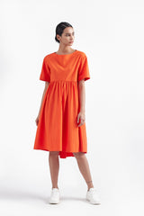 Cadmium Orange Medina Dress
