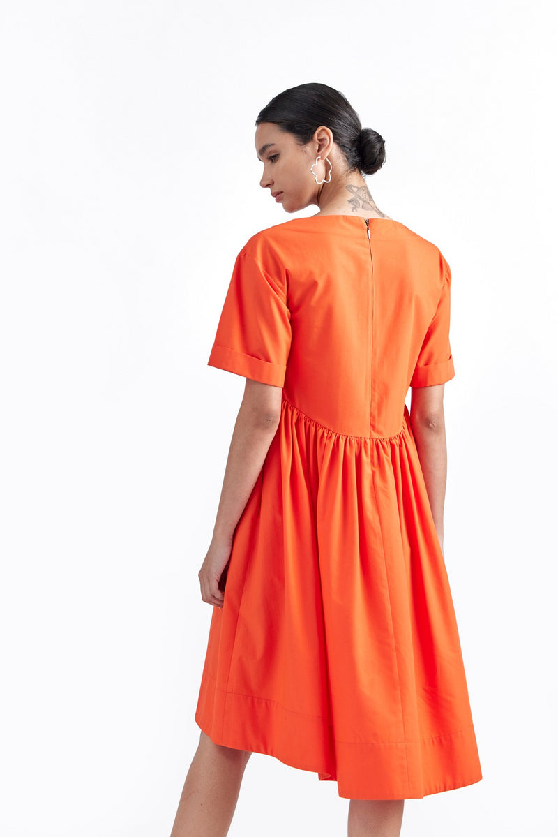 Cadmium Orange Medina Dress