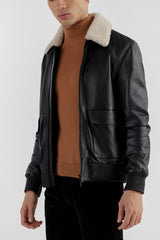 Black Justin Leather Jacket