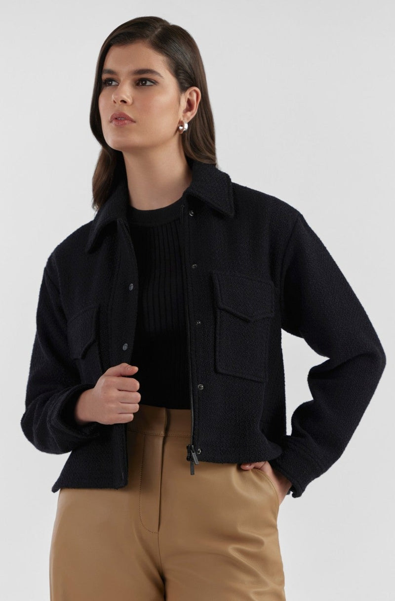 Black Janelle Fabric Jacket