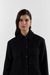 Black Janelle Fabric Jacket