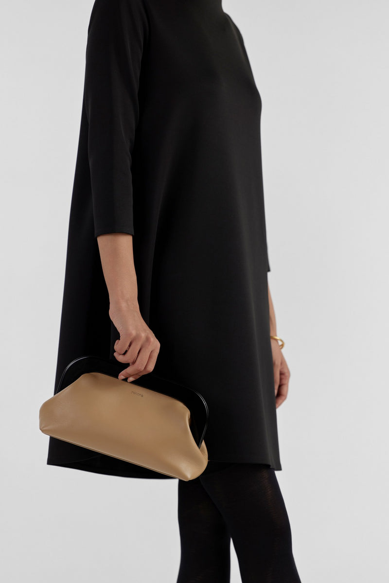 Beige Sabrina Evening Clutch