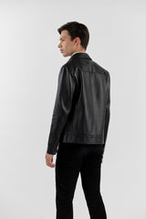 Black Dwayne Leather Jacket