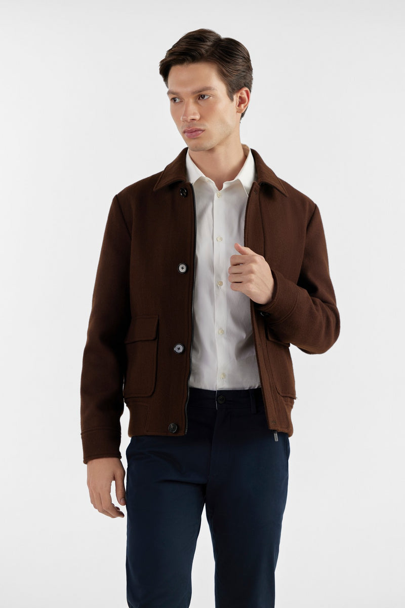 Brown Harry Wool En Jacket