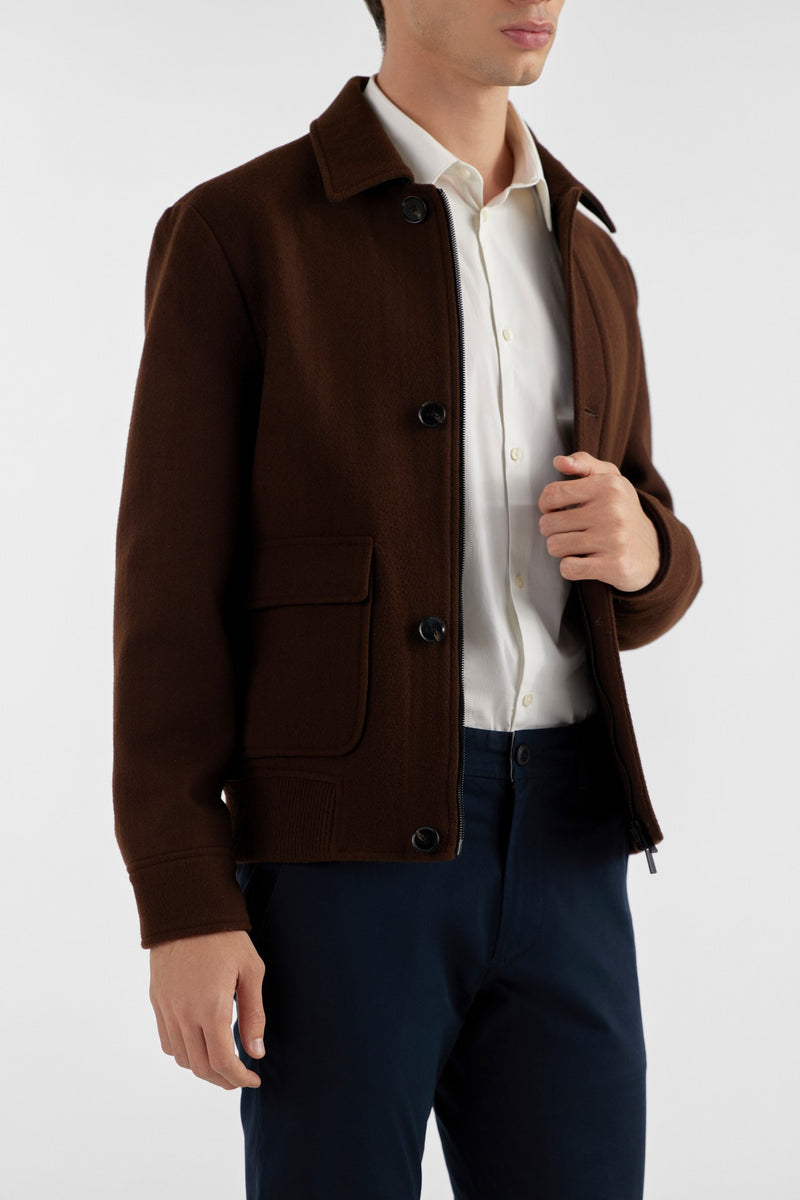 Brown Harry Wool En Jacket