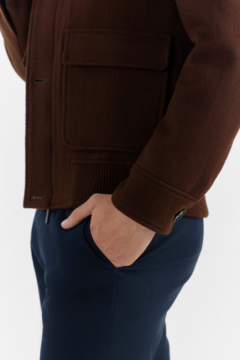 Brown Harry Wool En Jacket