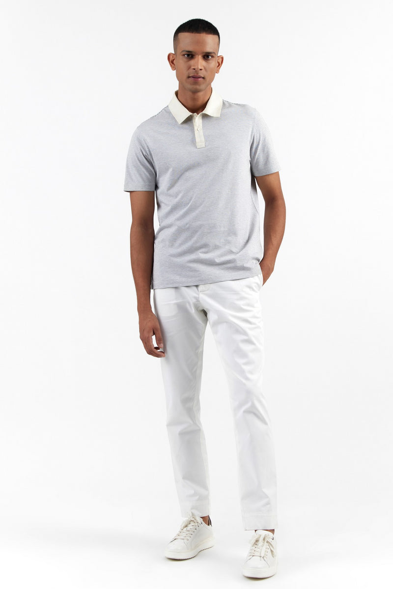 White/ Grey Nigel Polo