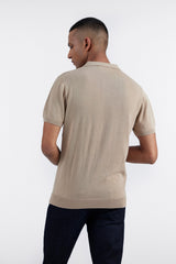 JAQUE BEIGE MEN'S T-SHIRT