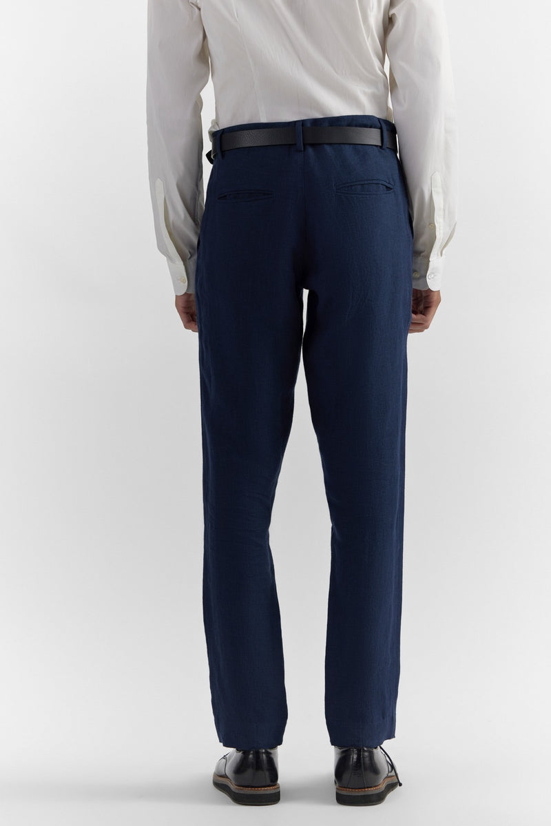 Navy Affleck Trouser