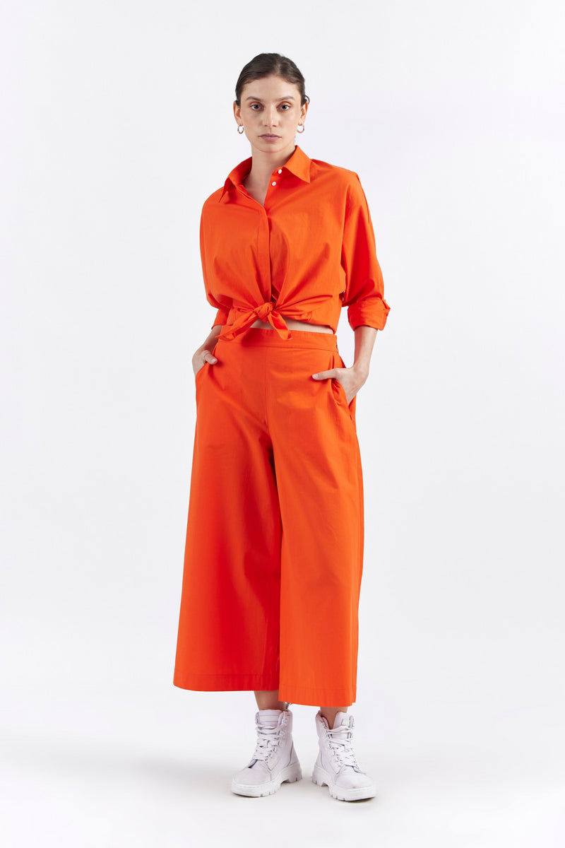 Cadmium Orange Kimiko Pants Trouser