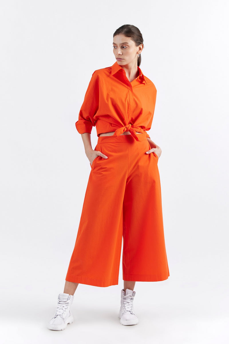 Cadmium Orange Kimiko Pants Trouser