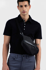 HERNAN BLACK MEN'S POLO T-SHIRT