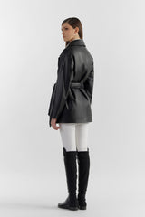 Black Heidi Leather Jacket