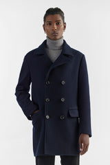 CLIFFORD  NAVY MEN'S WOOL COAT