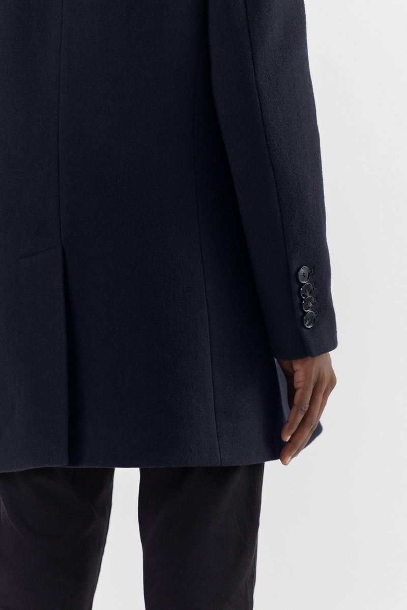 Navy Clifford Mix Media Jacket