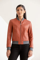 Burnt Tan Willow Leather Jacket